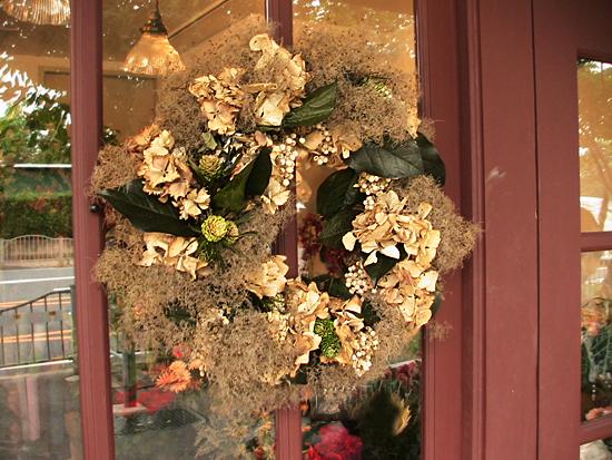 スモークツリーとアジサイのドライリース